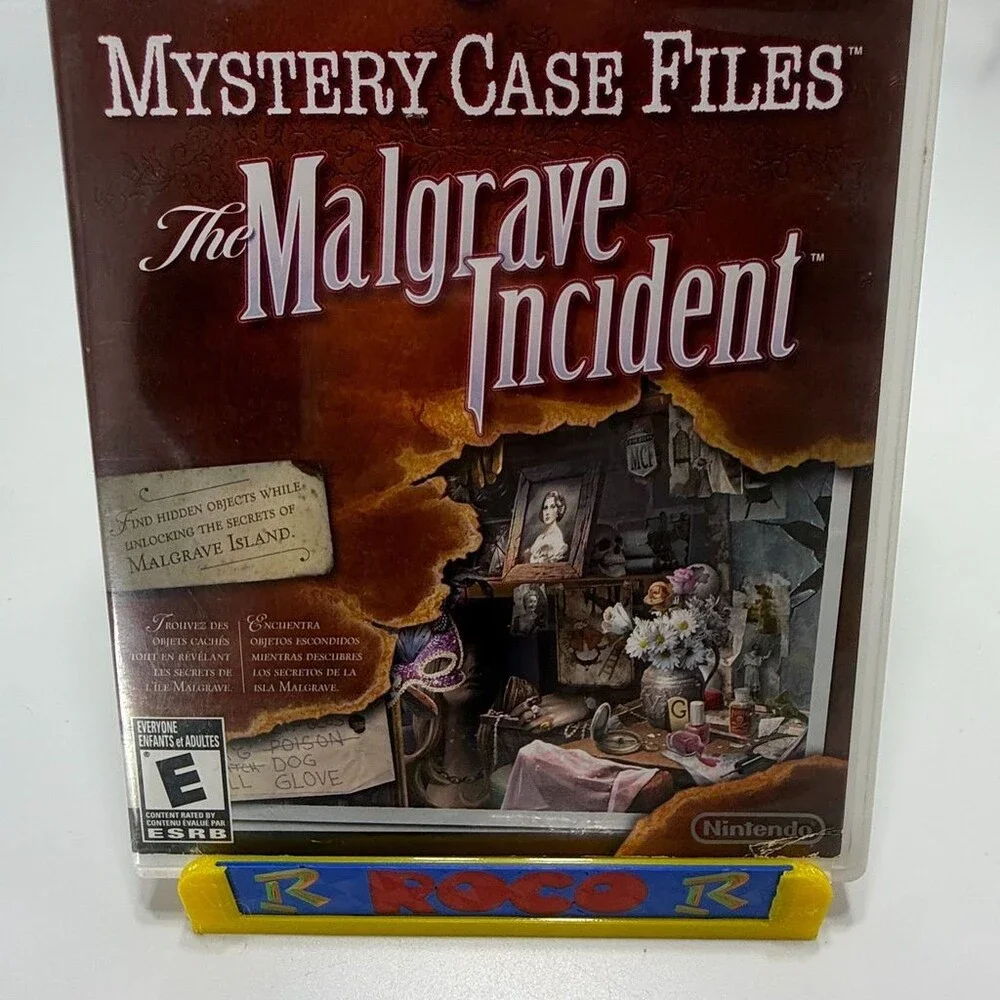 Mystery Case Files: The Malgrave Incident (Nintendo Wii,2011) Complete W/ Manual